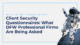 Client Security Questionnaires: What DFW Professional Firms Are Being Asked